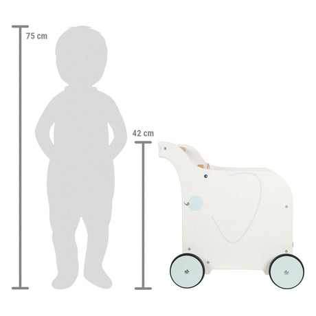 Petit pied - Baby Walker Toy Box Elephant