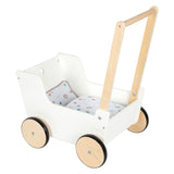 Small foot - houten duwpoppenwagen little button