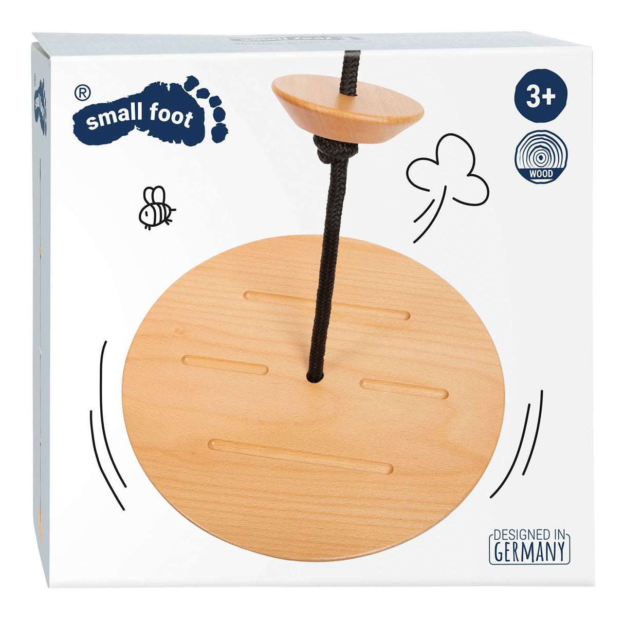 Petit pied - Swing à disque avec corde d'escalade Black Ligne
