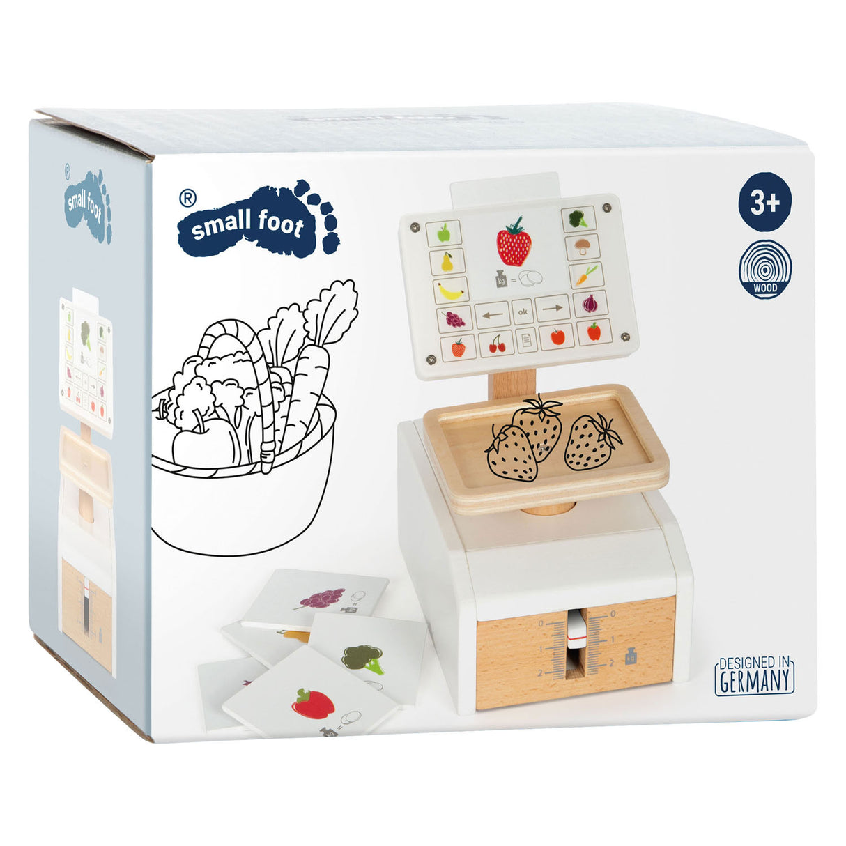 Petit pied - Balance en bois frais