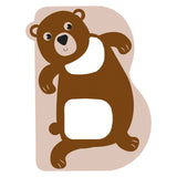 Small foot - lettre enfant animal en bois - b