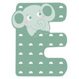 Small foot - lettre enfant animal en bois - e