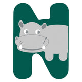 Small foot - lettre enfant animal en bois - n