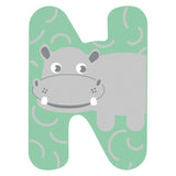 Small foot - lettre enfant animal en bois - n