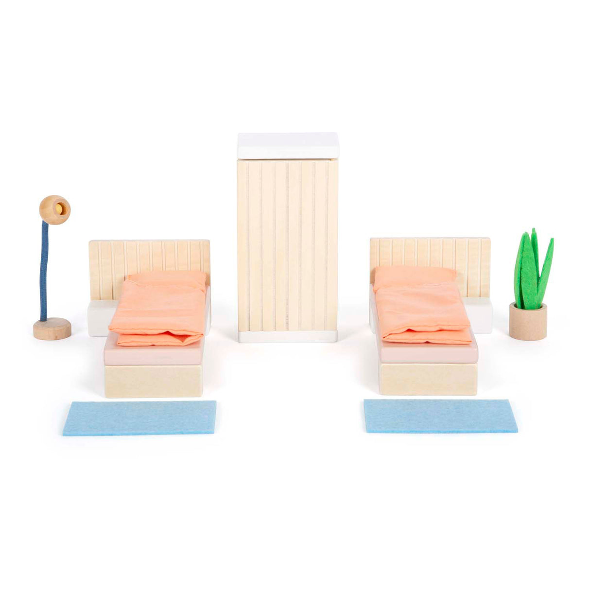 Small foot - chambre à coucher de meubles de maison de poupée en bois