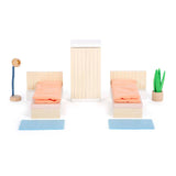 Small foot - chambre à coucher de meubles de maison de poupée en bois