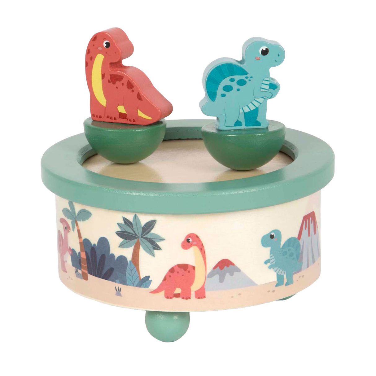 Small Foot - Wooden music box Dino