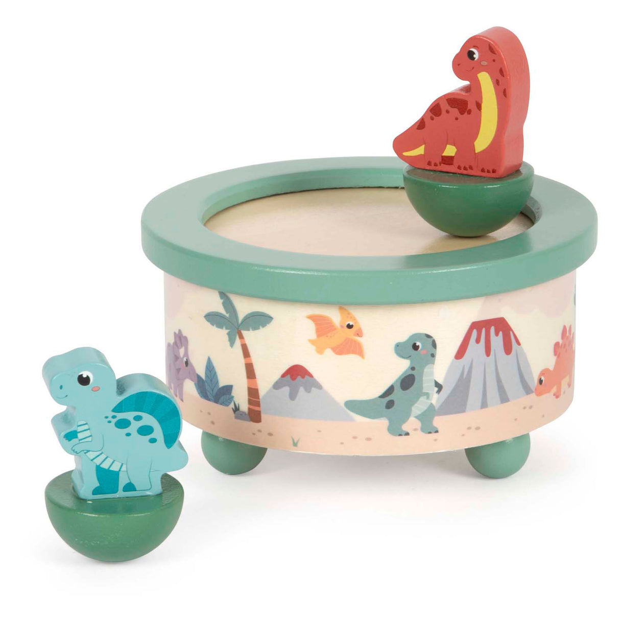 Small Foot - Wooden music box Dino