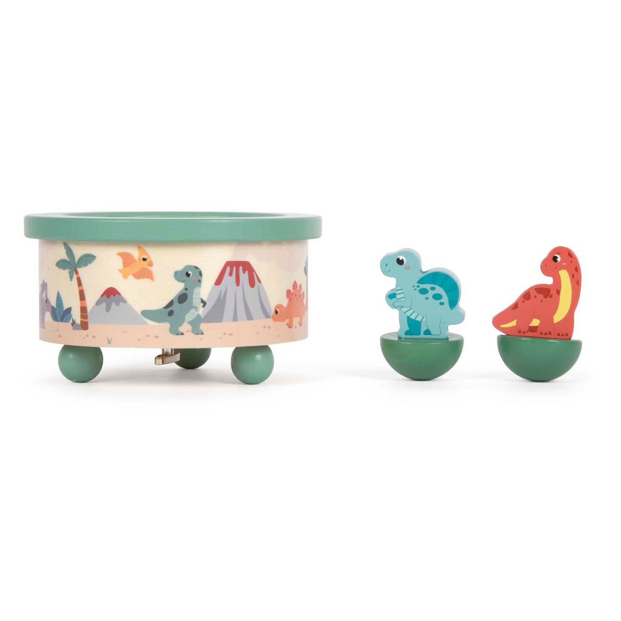 Small foot - houten muziekdoos dino