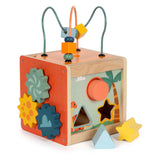 Small foot - cube d'activités en bois motricité spirale dino