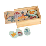 Small Foot - Wooden MemoSpel Dino in Storage box