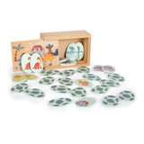 Small foot - jeu mémo dinosaure en bois dans boîte de rangement