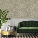 Covergs muraux néerlandais Dutch Wallcoverings Wallpaper Phoenix Green and Beige