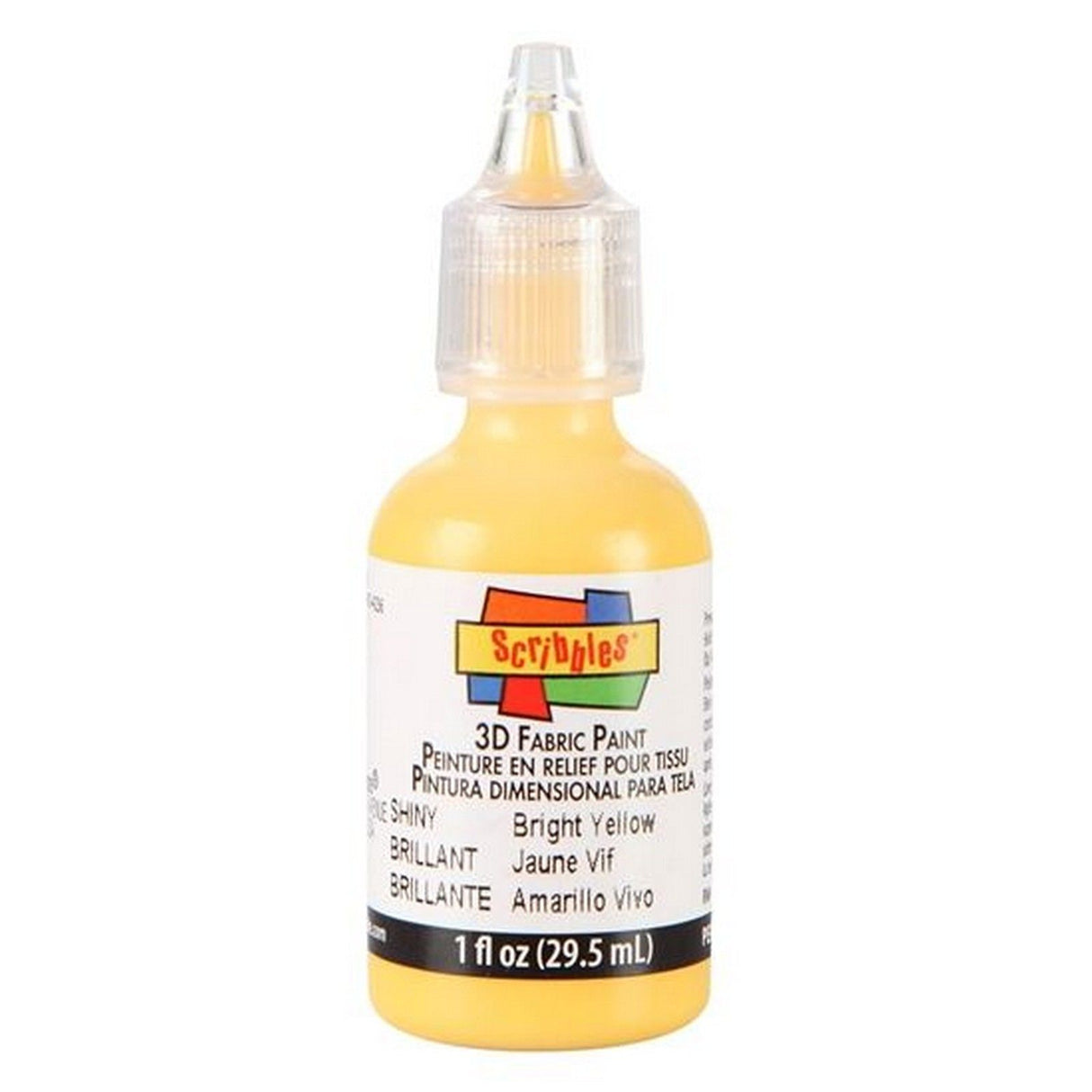 Scribbles • Peinture textile 3D brillante 29,5ml jaune vif