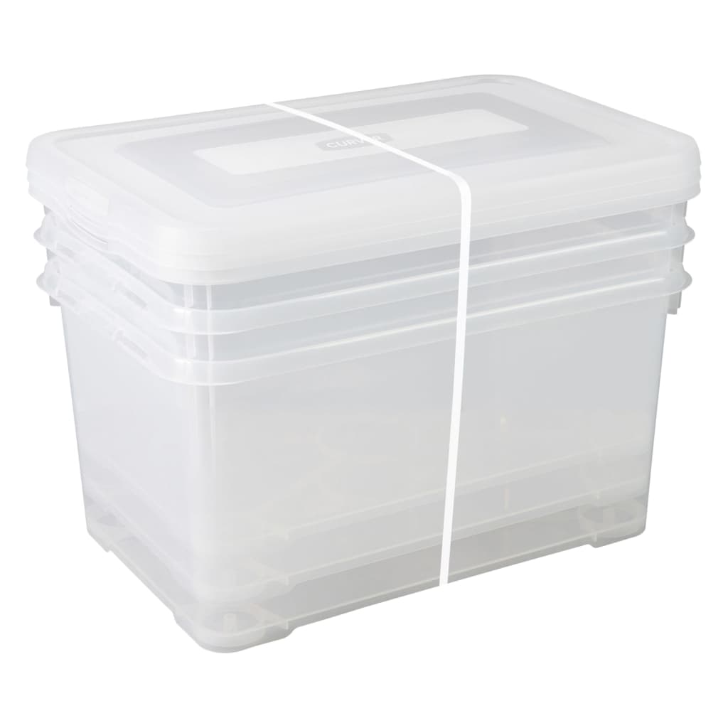 Curver Curver Storage Box Set Handy 3x50 L Transparent