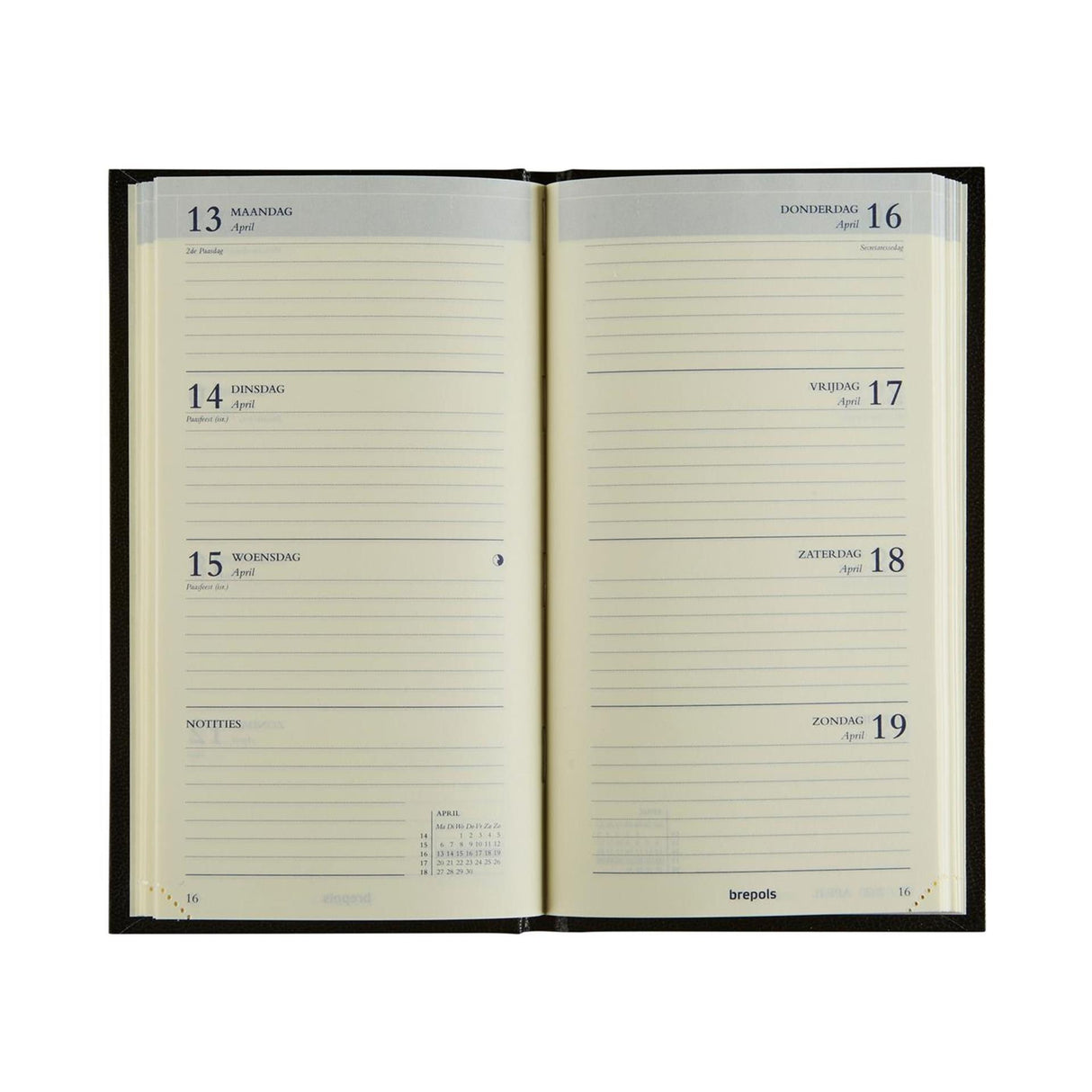 Brepols agenda de poche interplan semaine nl 2026 cul de Lima 9x16cm