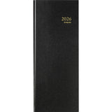 Calendrier Brepol Saturne 1 jour 2026 long noir