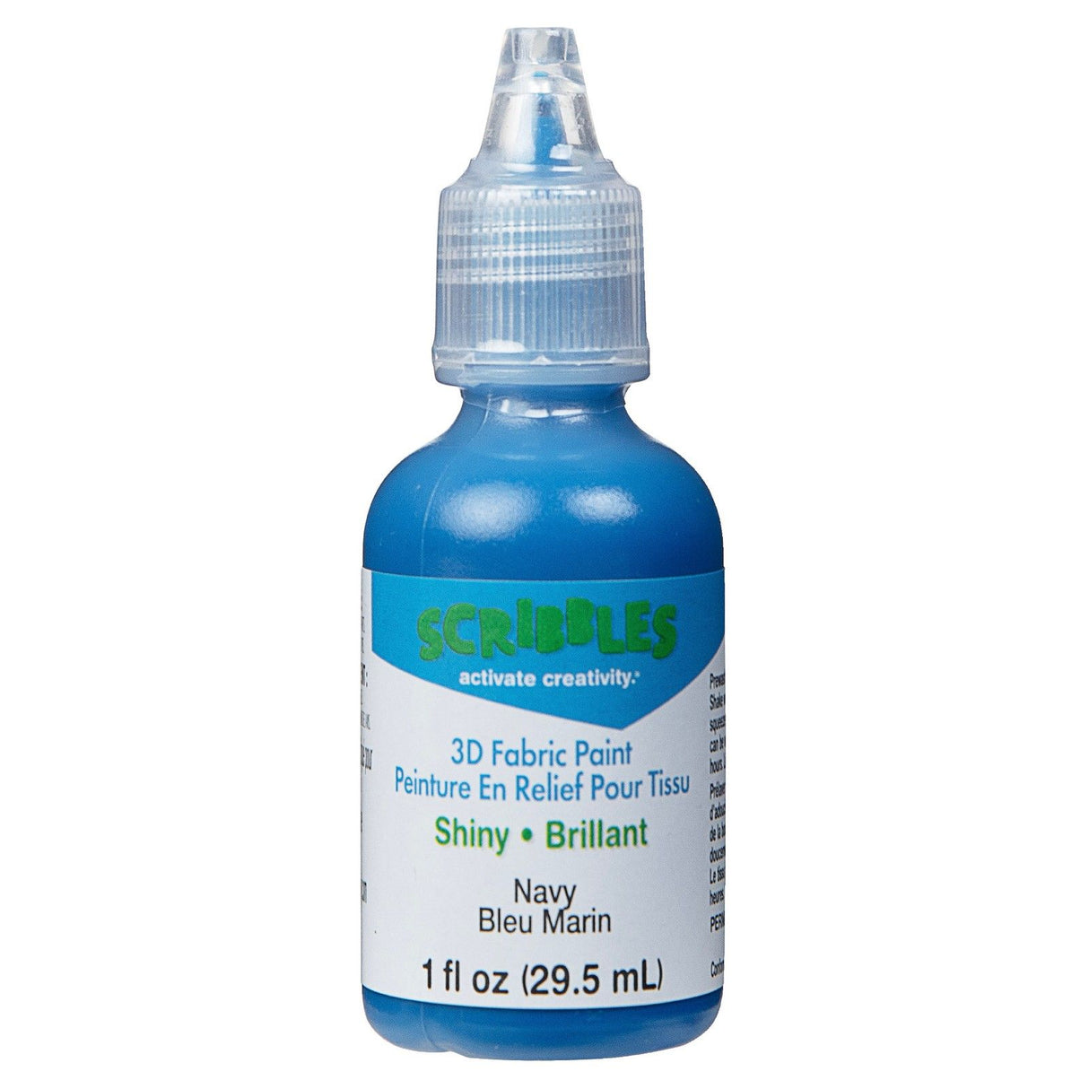 Scribbles • Peinture textile 3D brillante 29,5ml marine