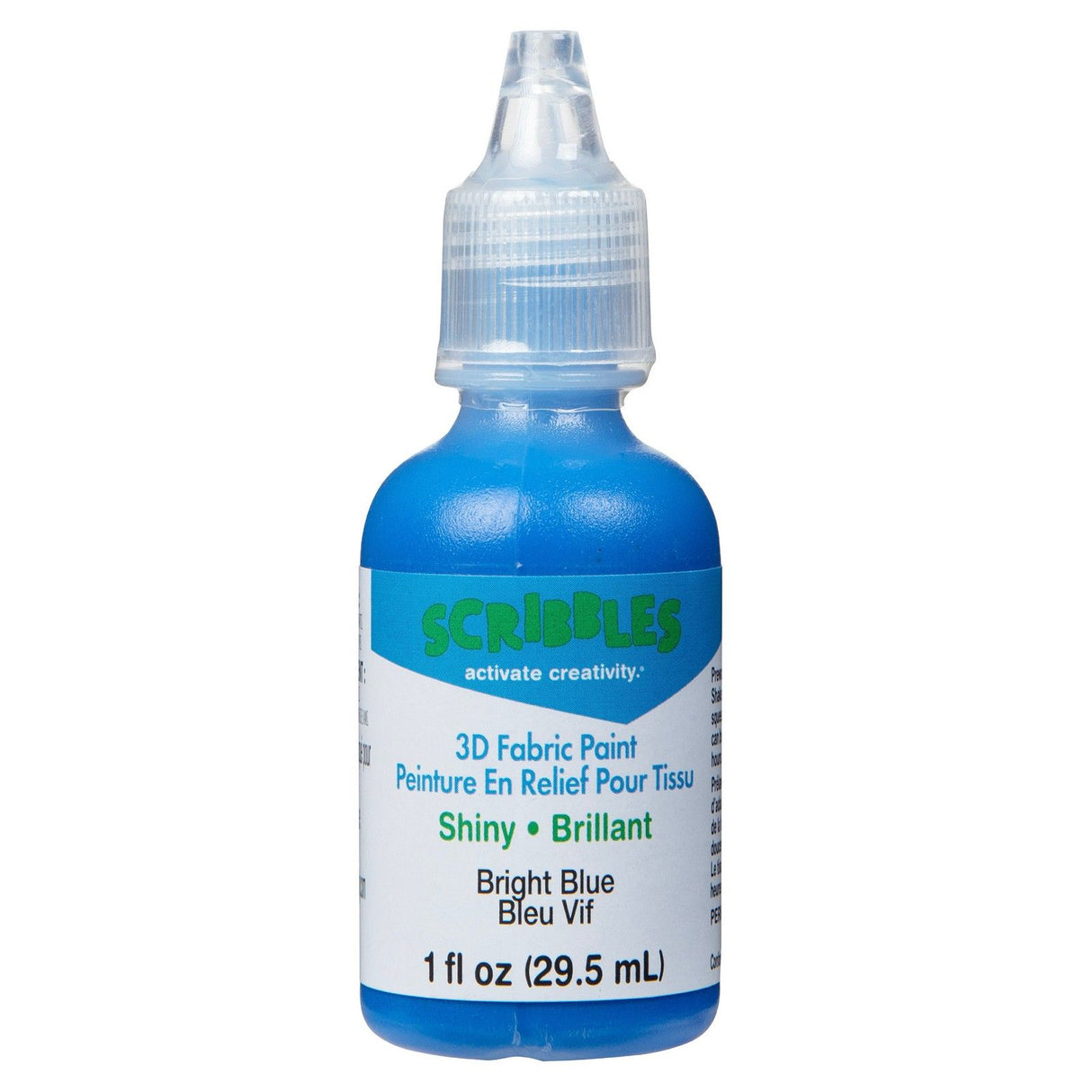 Scribbles • Peinture textile 3D brillante 29,5ml bleu