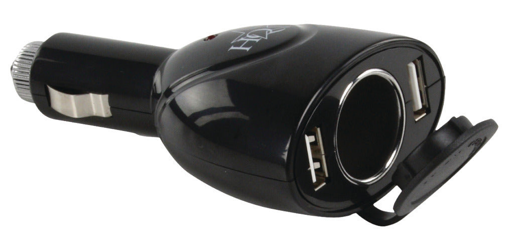QG p. souper. Chargeur de voiture double USB USB202 avec connexion 12 V