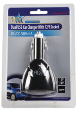 QG p. souper. Chargeur de voiture double USB USB202 avec connexion 12 V