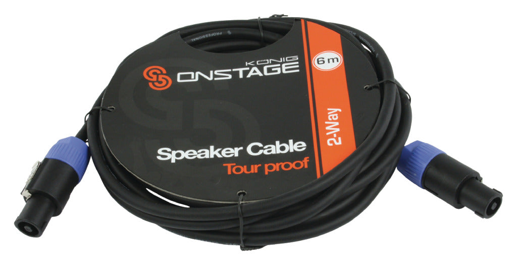 K ouml;nig onstage könig onstage CBSS2-6 câble haut-parleur 2 x 1,50 mm 6,00 m