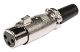 Valueline Valueline XLR-3FCL connector XLR 3-pin female metal silver