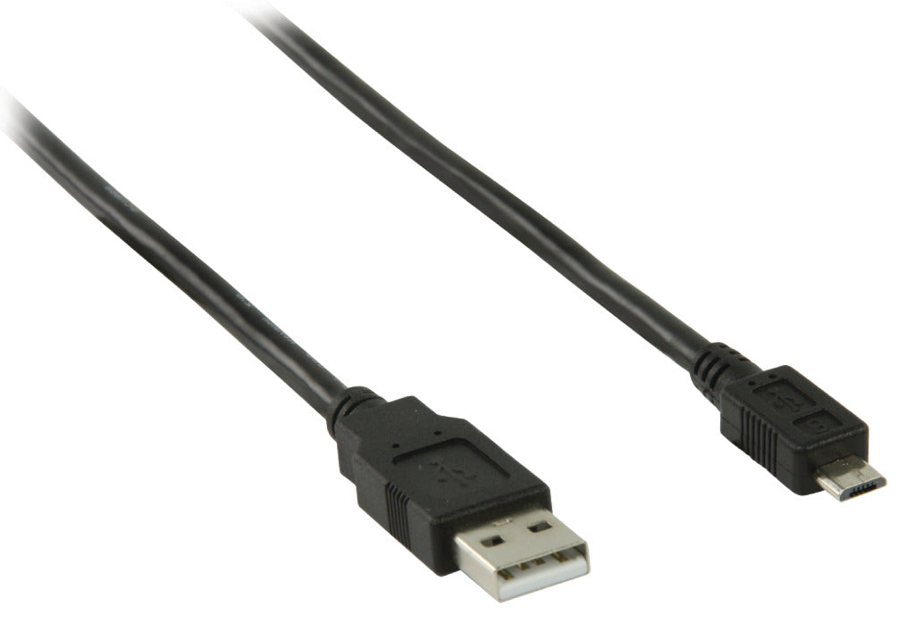 Valueline VLCP60500B05 USB 2.0 USB En han - USB Micro B Mandkabel 0,50 m sort