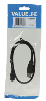 Valueline Valueline VLCP60500B05 USB 2.0 USB A USB macho USB Cable macho 0,50 m Negro