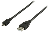Valueline vlcp60500b10 câble usb 2.0 usb a mâle - usb micro b mâle 1,00 m noir