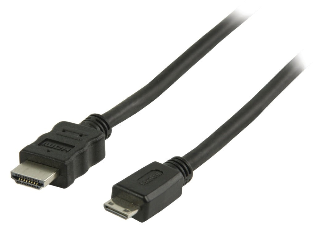 Valueline Valueline VLVP34500B10 High Speed ​​HDMI -kabel med Ethernet HDMI HDMI Mini Connector 1,00 m sort