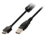 Valueline VLCP60806B20 Câble de données pour appareil photo USB 2.0 A mâle - Connecteur Canon 12P mâle 2,00 m Noir