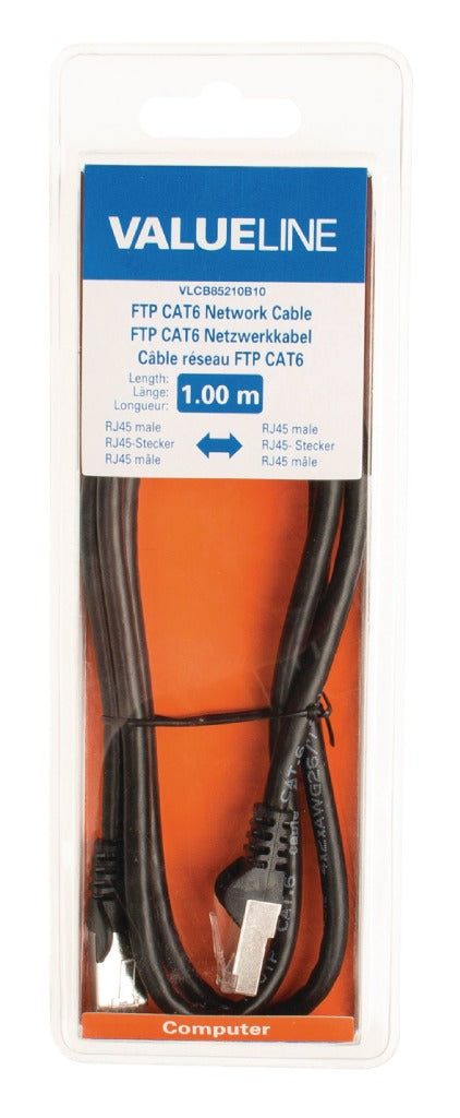 Valueline vlcb85210b10 câble réseau cat6 f utp rj45 (8 8) mâle - rj45 (8 8) mâle 1,00 m noir