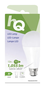 HQ HQ LB22A67001 A67 B22 12W (75W) LED -lampe