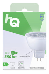 HQ LGU53 MR16002 Lampe LED MR16 GU5.3 5,5 W 350 lm 2 700 K