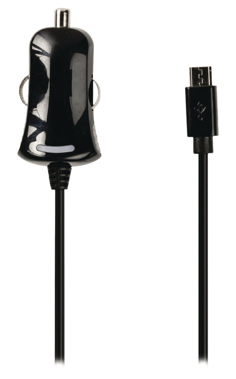 Valueline vlmb60890b10 chargeur de voiture micro usb micro usb mâle - connexion voiture 12v 1,00 m noir 2.1a