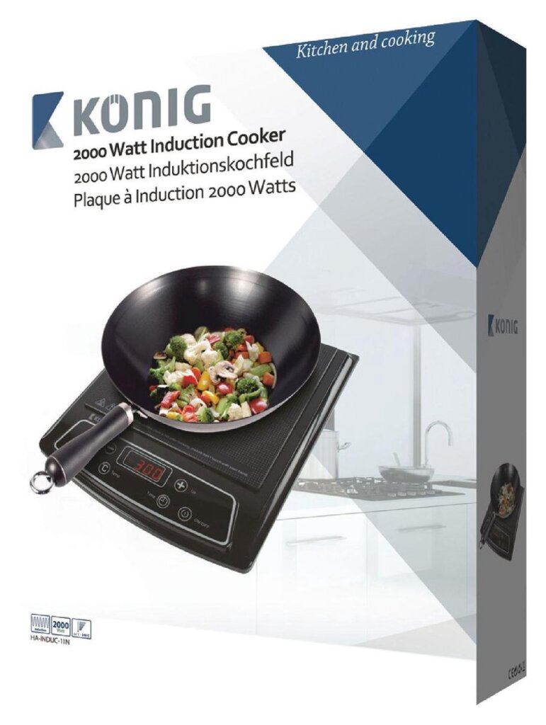 Kouml;nig cuisinière à induction 2000 w noir