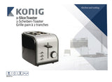 Kouml;nig king kn-bt10 grille-pain
