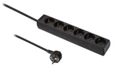 Valueline vles615f001bl prise 6 voies 1,50 m noir
