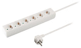 Valueline vles630f001wh prise 6 voies 3,00 m blanc