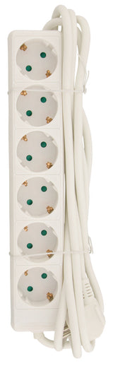 Valueline vles630f001wh prise 6 voies 3,00 m blanc