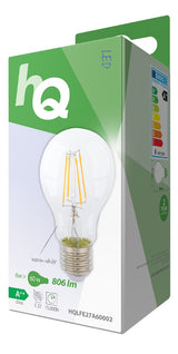HQ LFE27A60002 Lampe à Filament Rétro LED E27 A60 6W 806LM 2700K