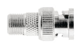 Valueline vlsp41965m adaptateur d'antenne bnc mâle - connecteur f femelle argent