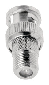 Valueline vlsp41965m adaptateur d'antenne bnc mâle - connecteur f femelle argent