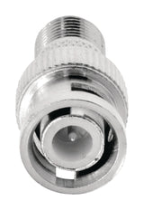 Valueline vlsp41965m adaptateur d'antenne bnc mâle - connecteur f femelle argent