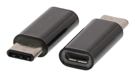 Valueline VLCP60910B Adaptateur USB 2.0 USB-C mâle - USB Micro-B femelle noir
