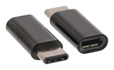 Valueline VLCP60910B Adaptateur USB 2.0 USB-C mâle - USB Micro-B femelle noir
