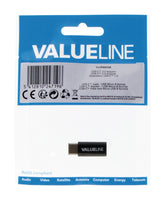 Valueline VLCP60910B Adaptateur USB 2.0 USB-C mâle - USB Micro-B femelle noir