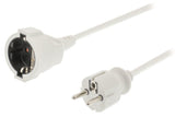 Jipy Kouml;Nig EC103F1WH Câble d'extension d'alimentation 3M H05VV-F 3G1.5 IP20 Blanc