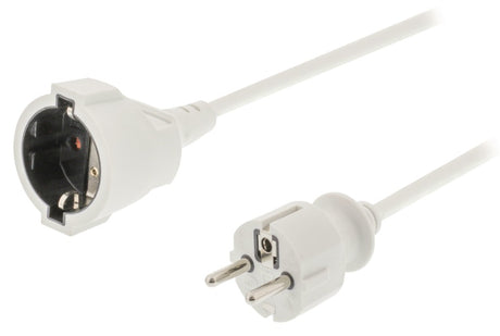 Jipy Kouml;Nig EC103F1WH Câble d'extension d'alimentation 3M H05VV-F 3G1.5 IP20 Blanc